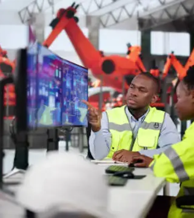 Engineer Operator Using Scada System At Industrial Plant Engineer Operator Using Scada System At Industrial Plant